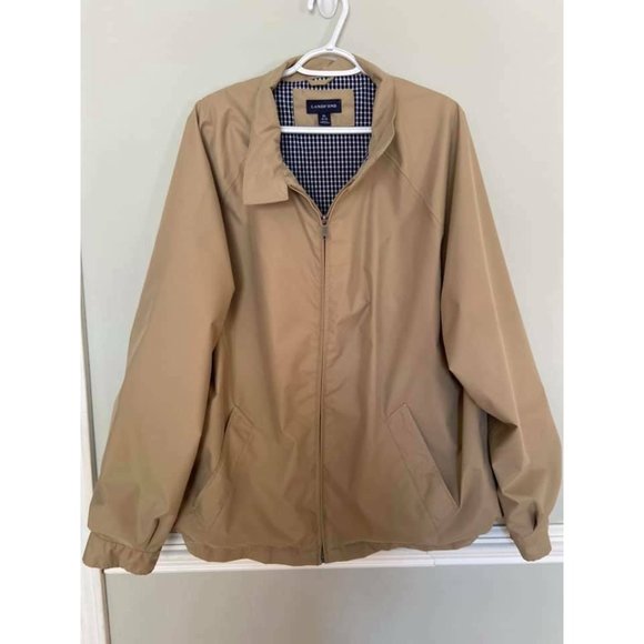 Mens Golf Jacket Xl 4648 Khaki Navy Spo 